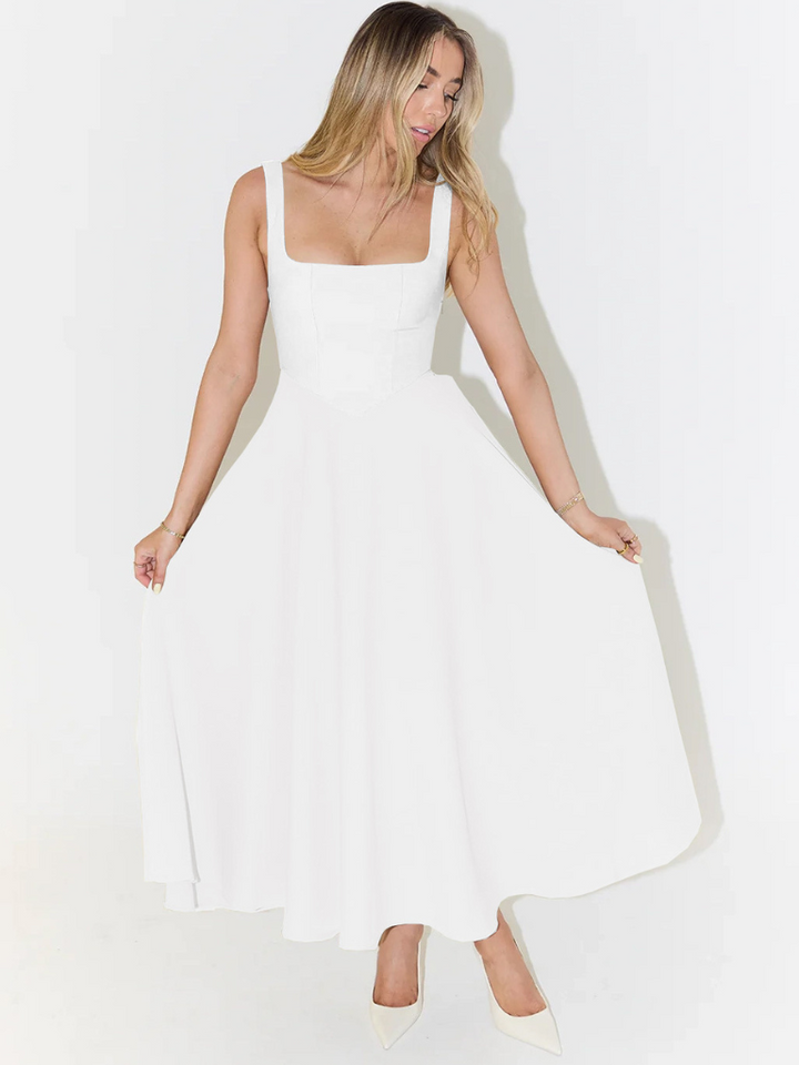 Helena | Elegant Flowy Midi Dress