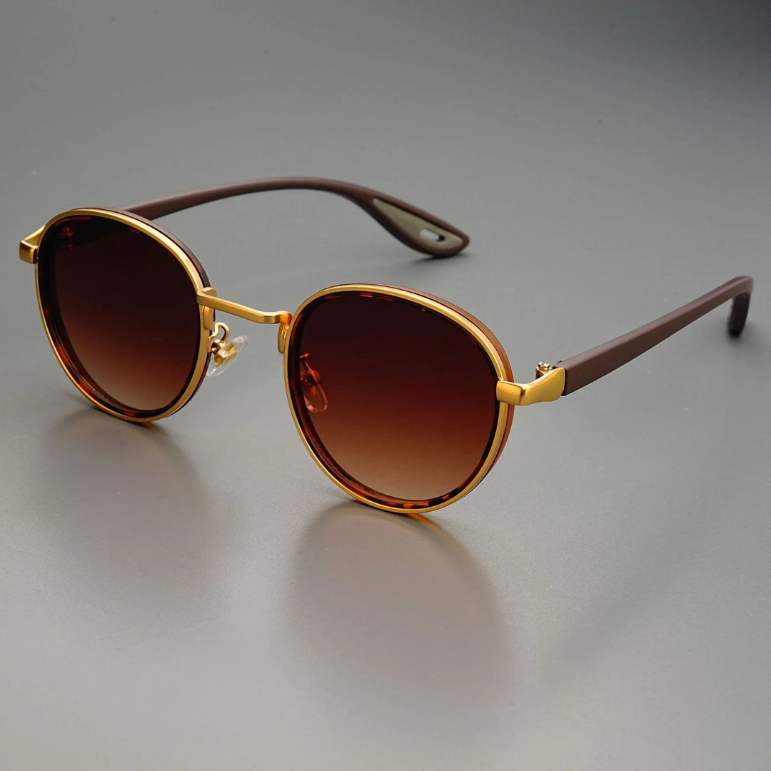 Lennox | Retro Round Polarized Sunglasses