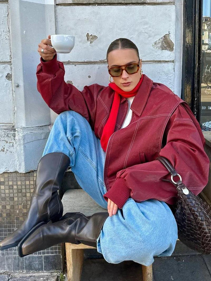 Fay | Oversized Bomber Jacket