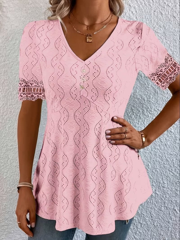 Willow | Breathable Lace Detail Blouse