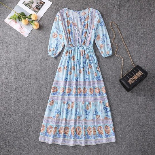 Lenora | Flattering Boho Dress