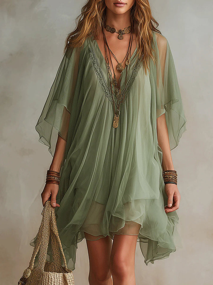 Fenella | Layered Boho Mini Dress