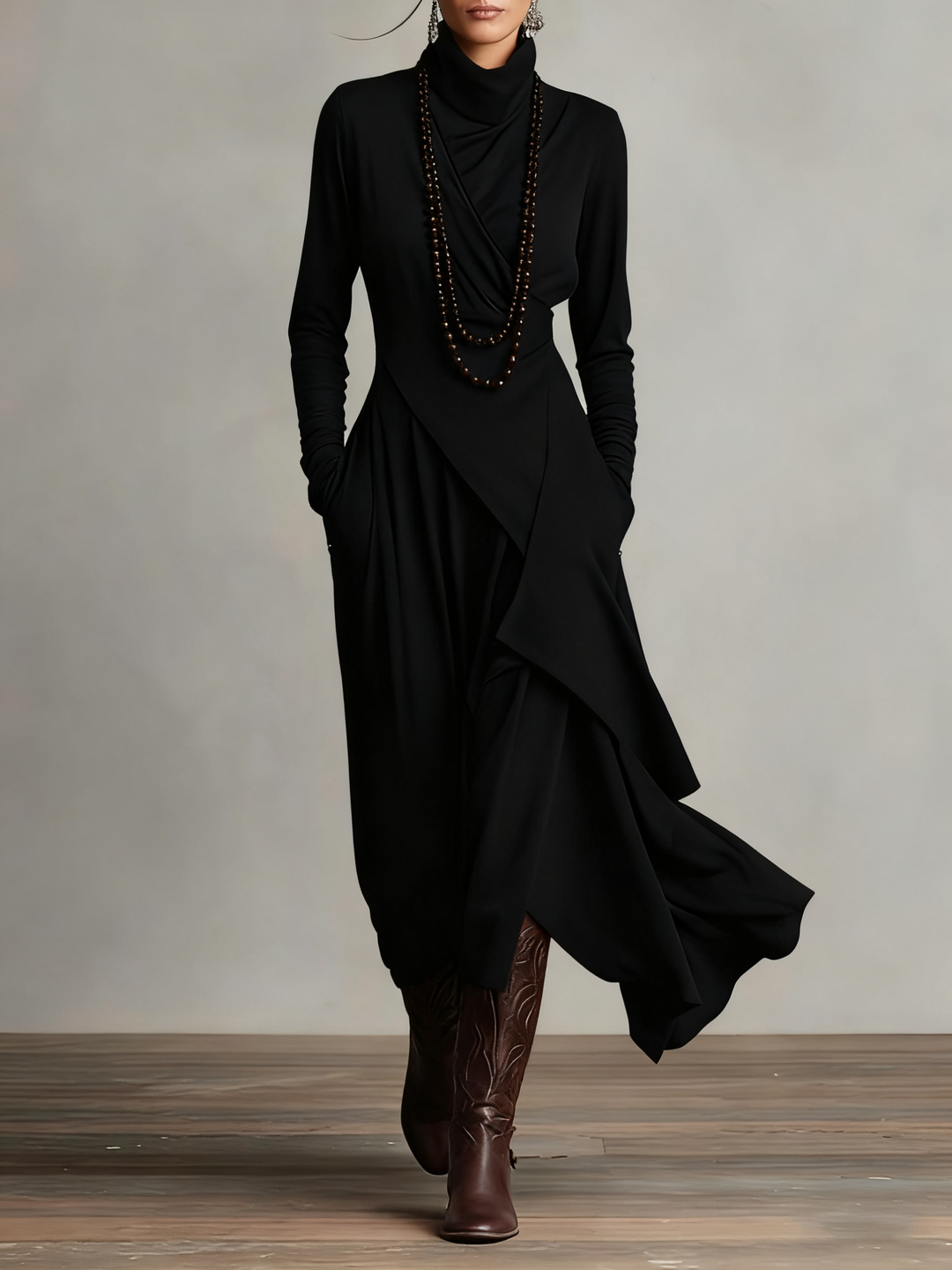 Catherine | Elegant Pleated Maxi Dress