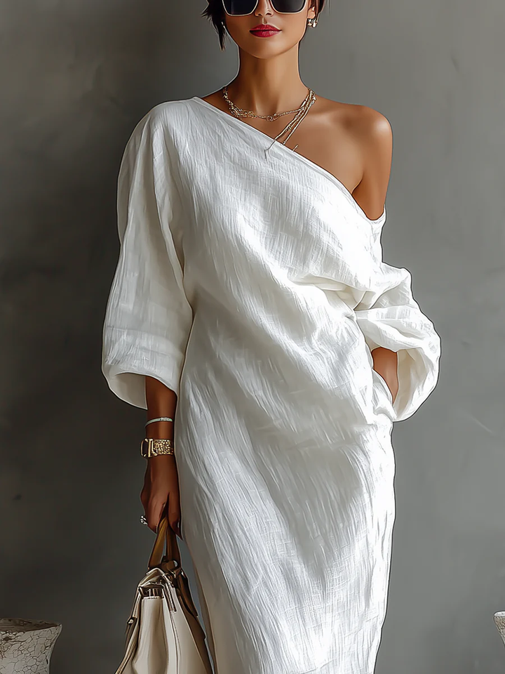 Monica | Elegant One-Shoulder Maxi Dress