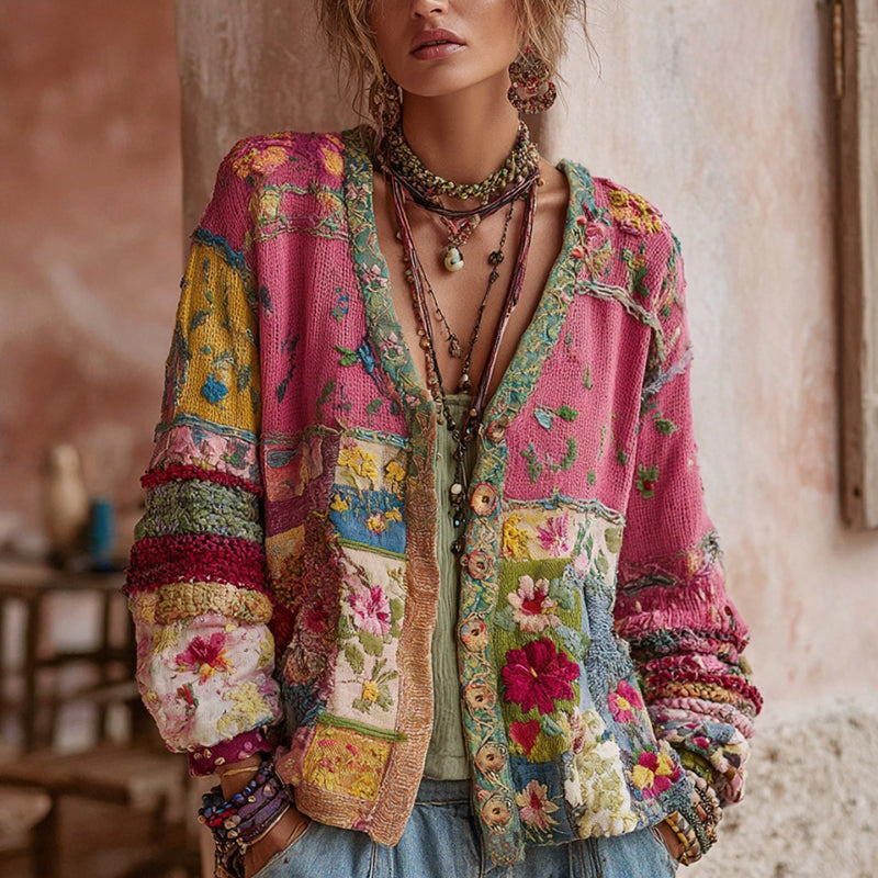 Sybil | Elegant Floral Cardigan