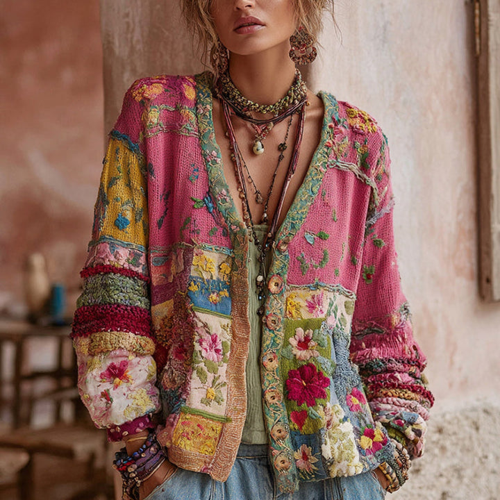 Sybil | Elegant Floral Cardigan