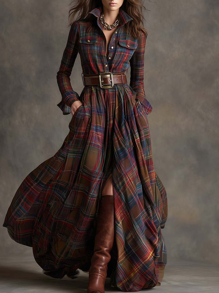 Harriet | Elegant Belted Shirt Dress