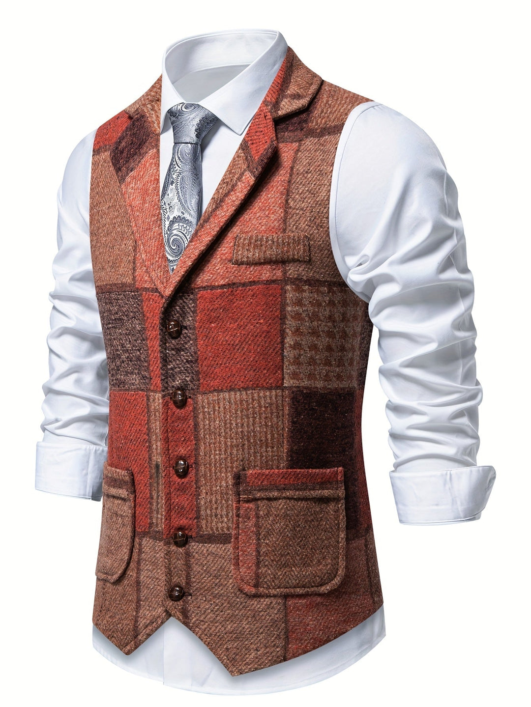 Leo | Patchwork Waistcoat for Special Occasions
