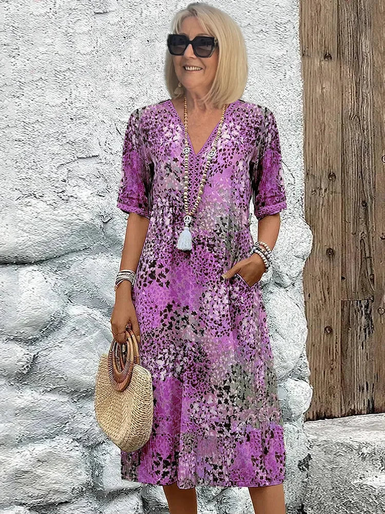 Guardy | Classic V-Neck Dress