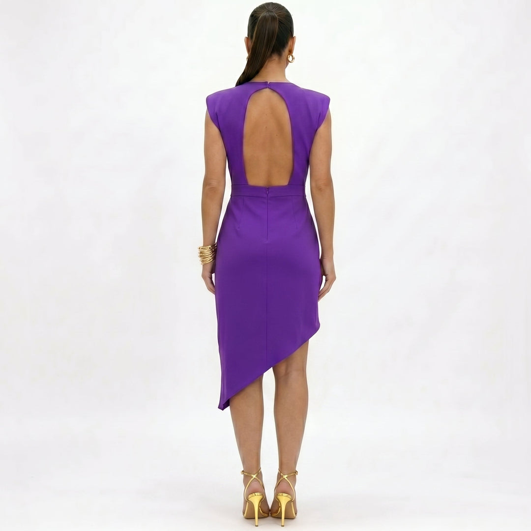 Aurora | Asymmetric Shoulder Dress