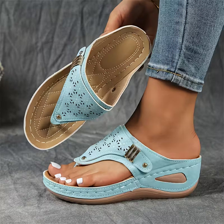 Nadine | Orthopedic Wedge Flip Sandal