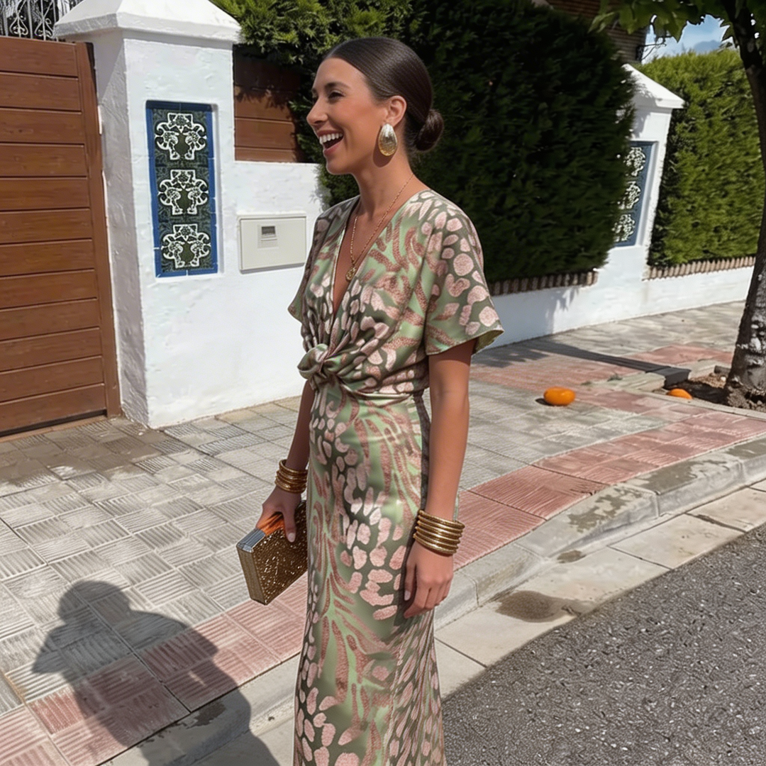 Dorothy | Midi Dress with Short Sleeves