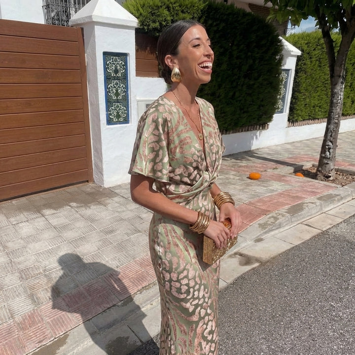 Dorothy | Midi Dress with Short Sleeves