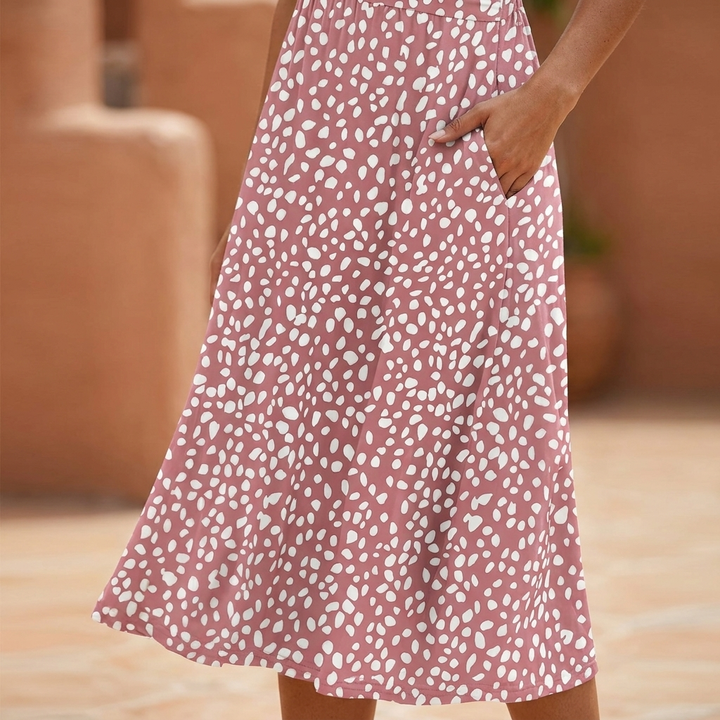 Rosabel | Polka Dot Midi Dress