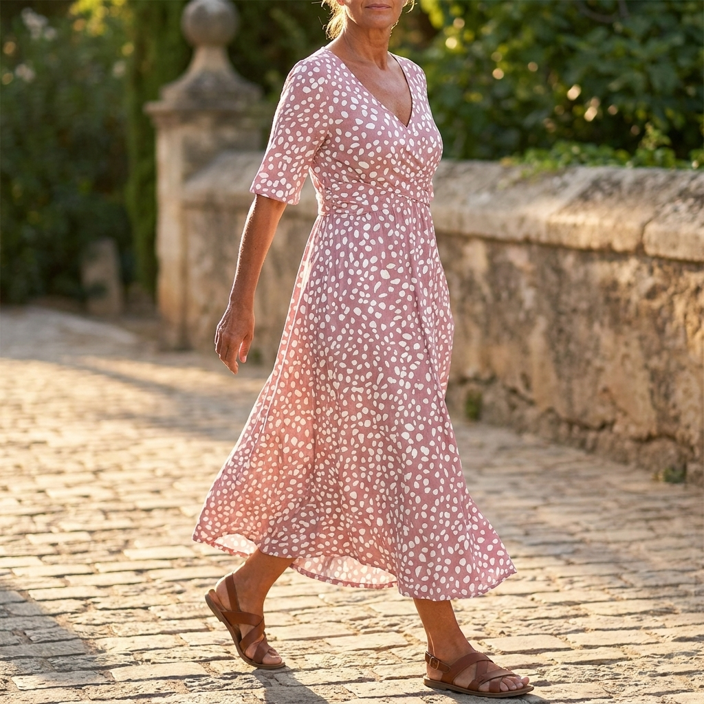 Rosabel | Polka Dot Midi Dress