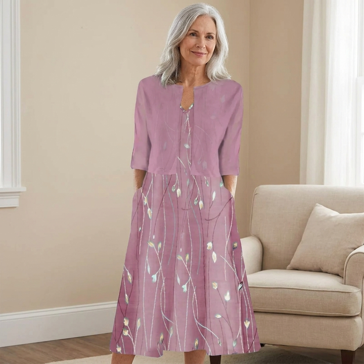 Moira | Floral Two Piece Midi Dress