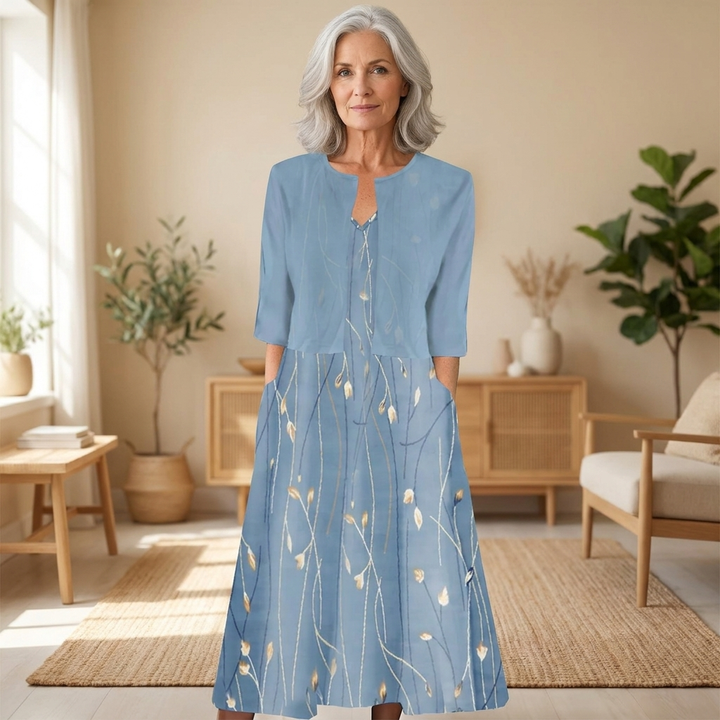 Moira | Floral Two Piece Midi Dress