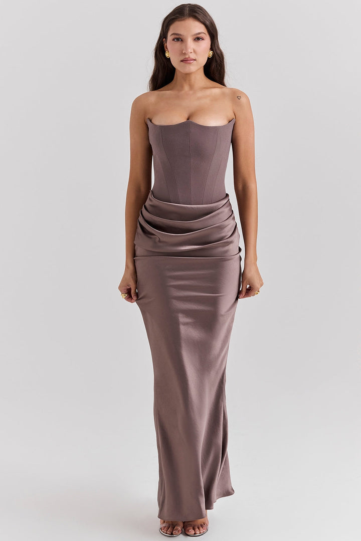 Anika | Strapless Sweetheart Maxi Wedding Guest Dress