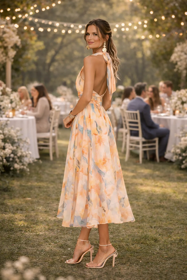 Dominique | Flattering Wedding Guest Dress