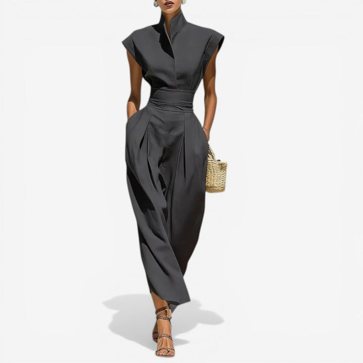 Evangeline | Sleeveless Wide-Leg Jumpsuit