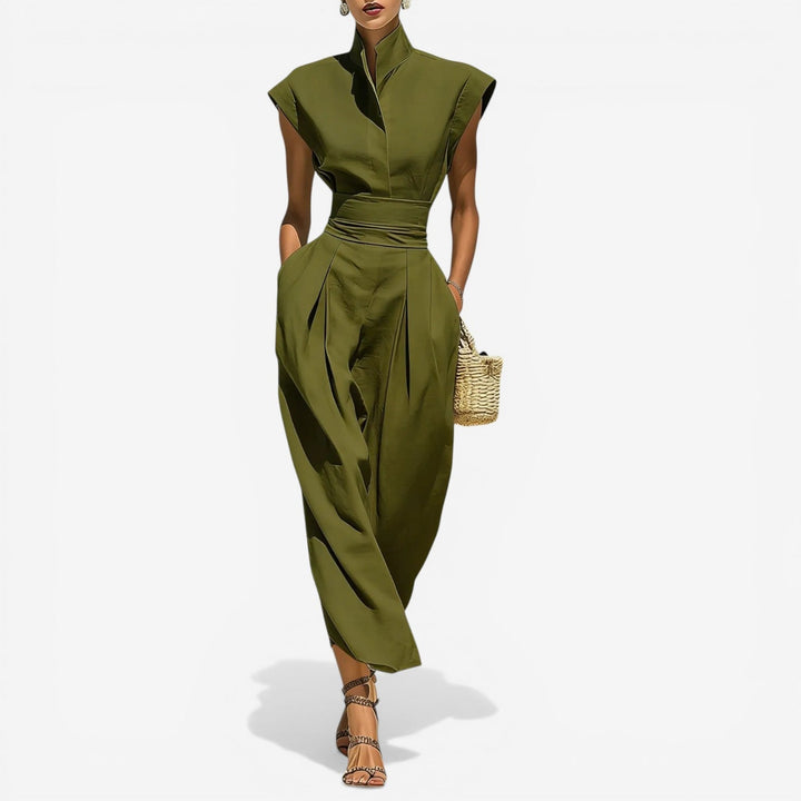 Evangeline | Sleeveless Wide-Leg Jumpsuit