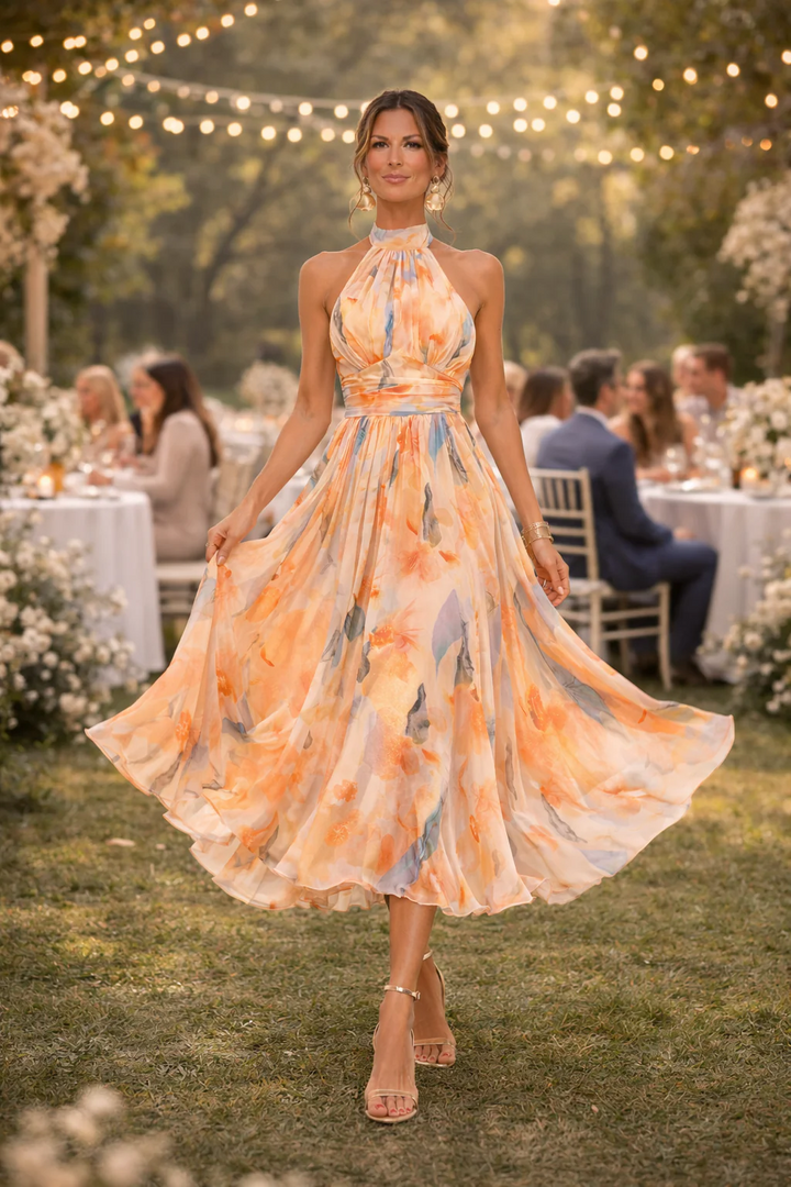 Dominique | Flattering Wedding Guest Dress