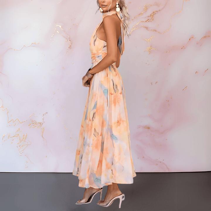 Noah | Watercolor Halter Dress