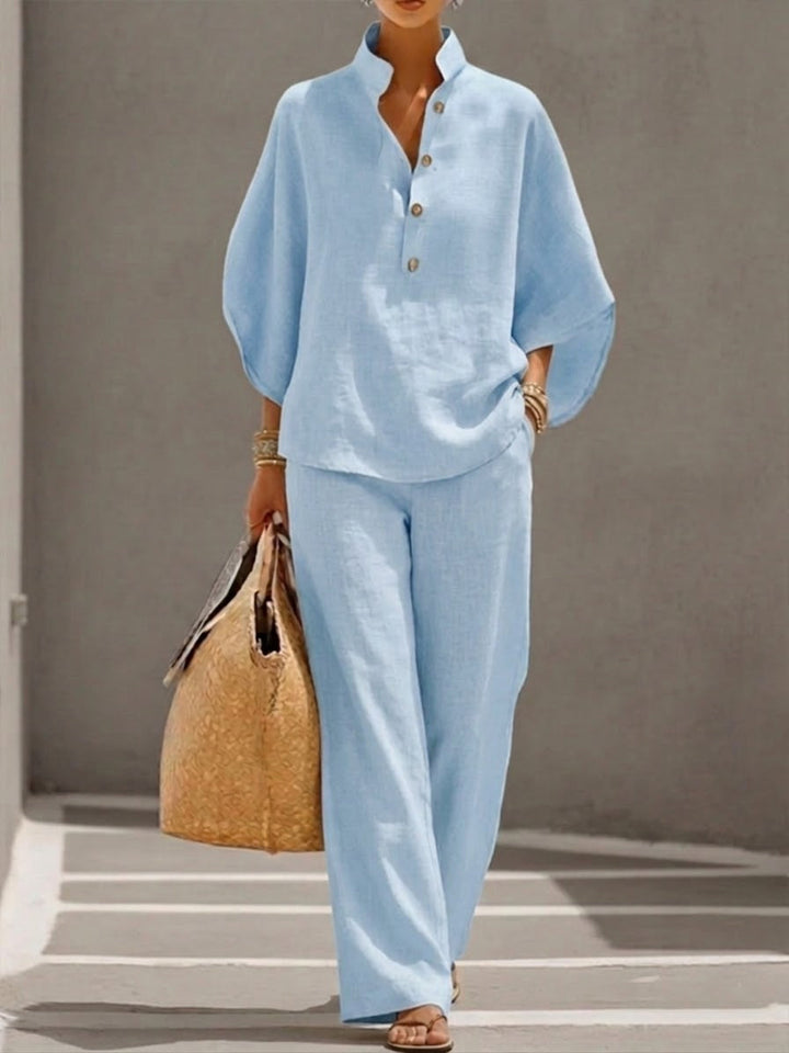 Mariel | Flattering Wide-Leg Two-Piece Set