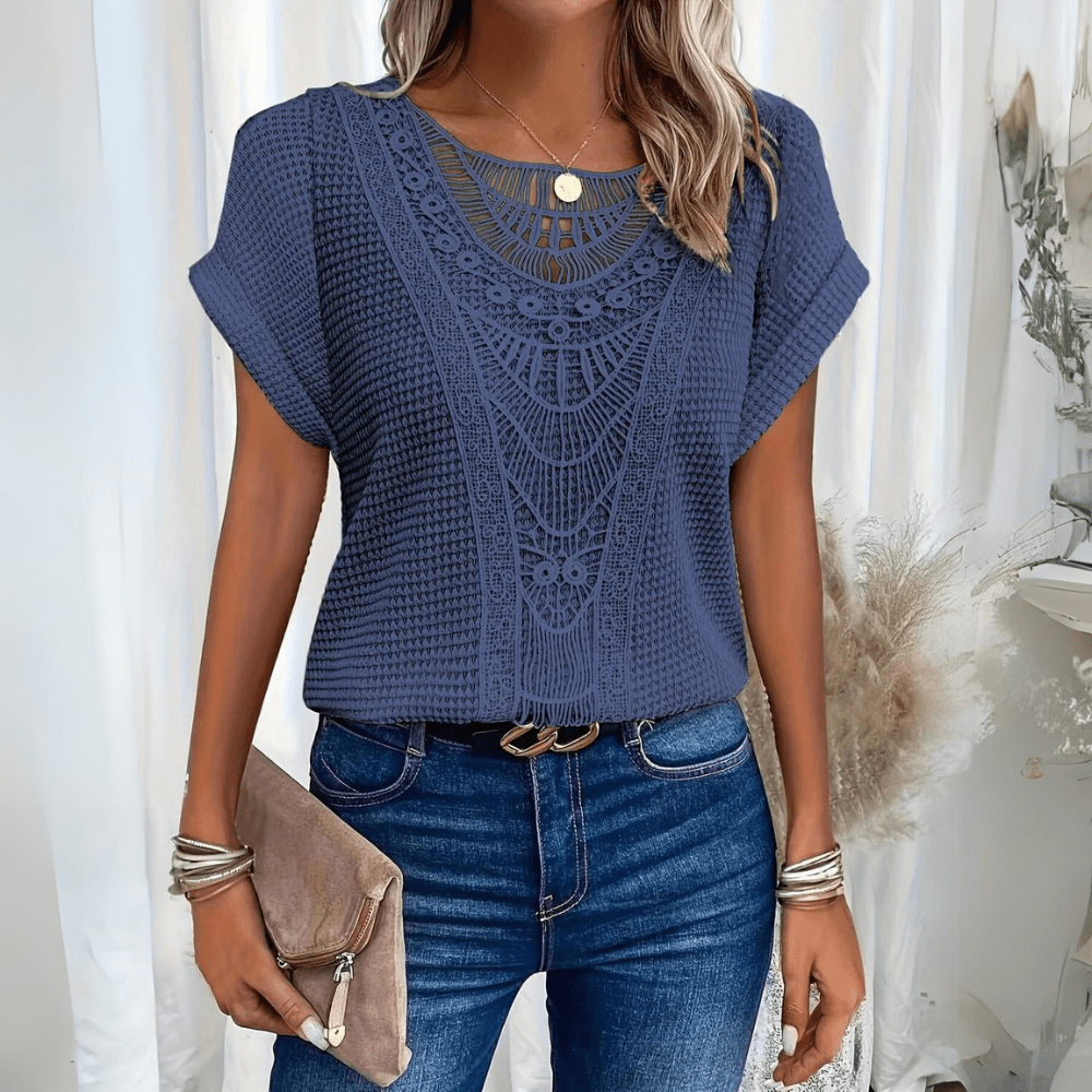 Sophie | Breathable Lace Detail Top