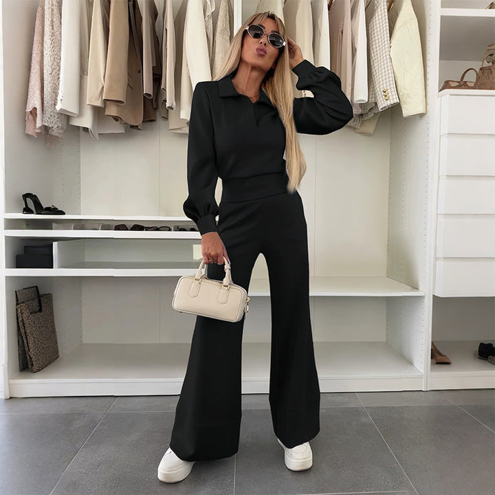 Eleanor | Chic Blouse and Wide-Leg Pant Set