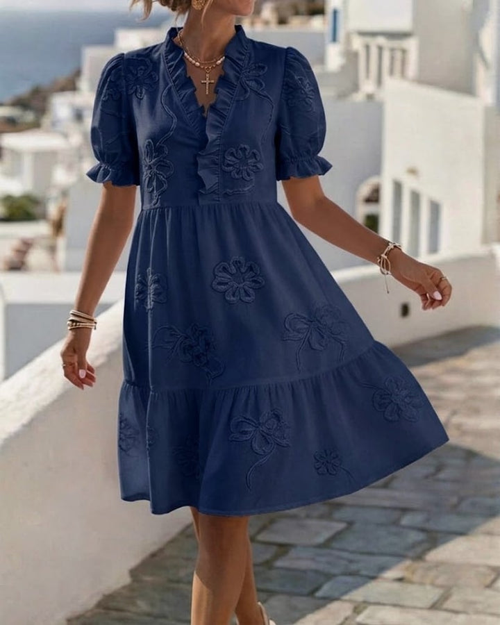 Bronwen | Puff Sleeve Mini Dress